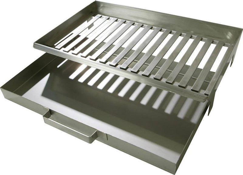 AB Tools Heavy Duty 11 Inch Fireside Ash Pan For 16 Inch Fire Grate – Cast Iron Fireplace Tray – Black