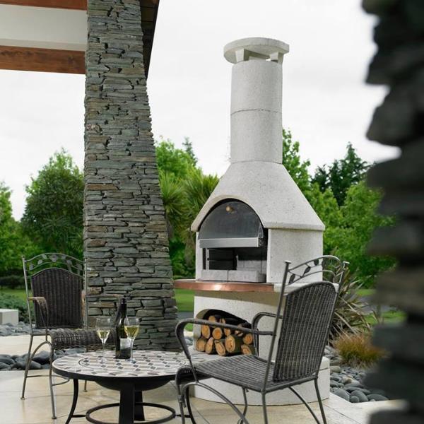 Rondo Buschbeck outdoor diy fireplace bbq grill Pizza Oven All in