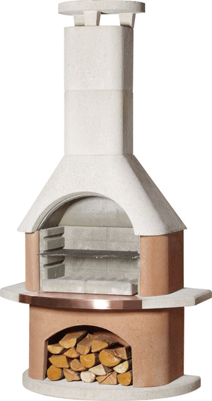San Remo Terracotta Bbq with Oven Insert