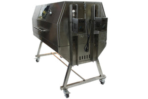 Double Spit Rotisserie Charcoal BBQ W/ Lid