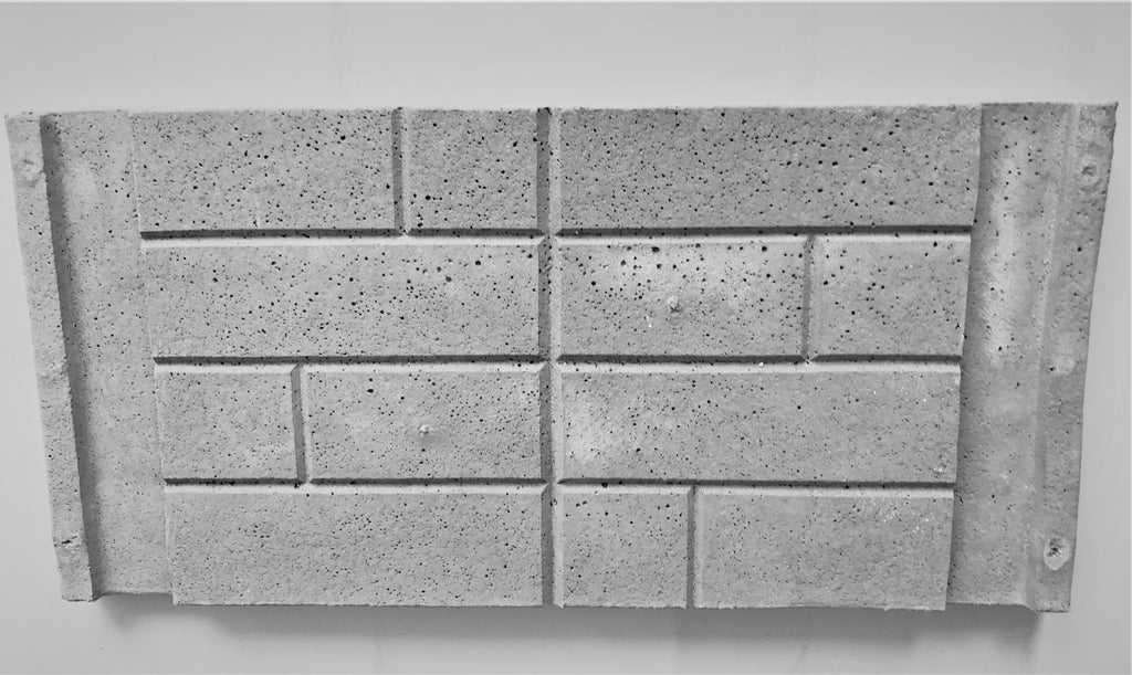 Refractory concrete insert (back unit)