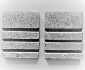 Refractory concrete insert (two side pieces)