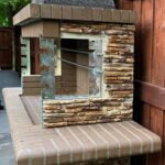 Small Rotisserie bbq With Stone