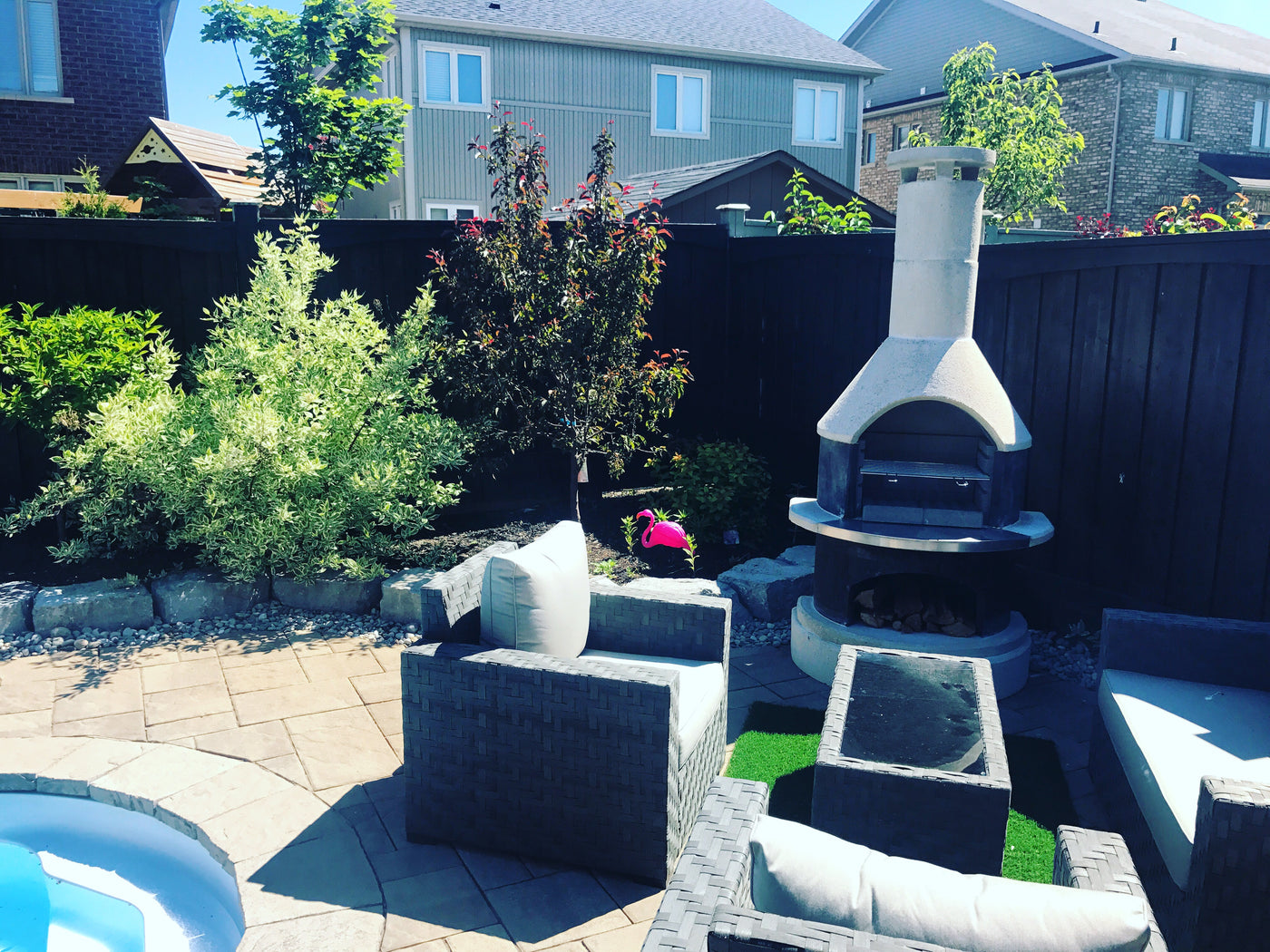 Wellington Buschbeck outdoor fireplace bbq grill Pizza Oven All in One